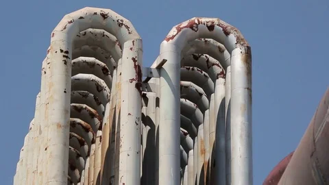 Piping in the plant Stock Footage 72767937