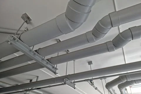 Piping system in the building Stock Photos