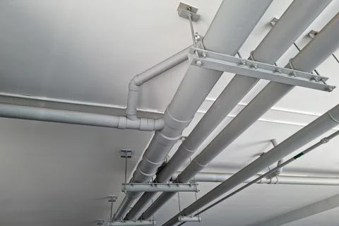 Piping system in the building Stock Photos