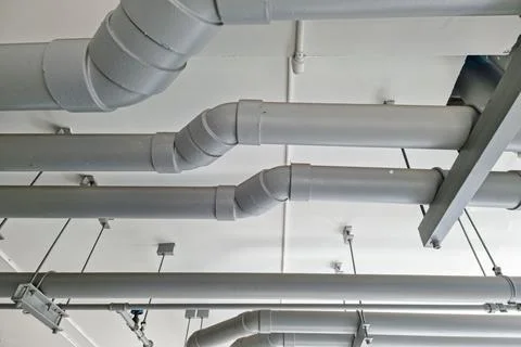 Piping system in the building Stock Photos