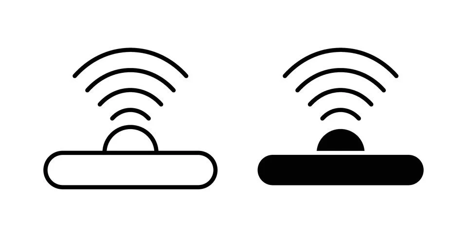 Pir sensor icon design. Simple Vector illustrations.. Illustrazione stock