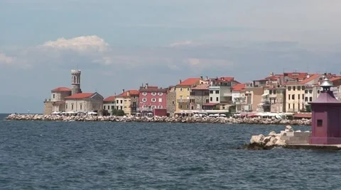 Piran Yacht Stock Footage 1060822