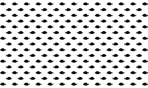 Piranha Fish Motif Pattern Stock Illustration