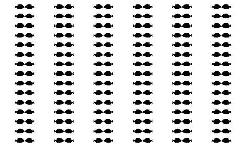 Piranha Fish Motif Pattern Stock Illustration