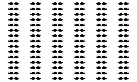 Piranha Fish Motif Pattern Illustrazione stock