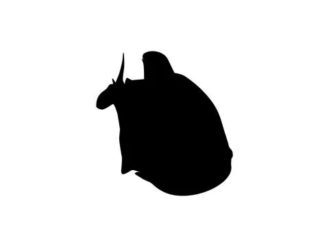 Piranha Fish Silhouette Stock Illustration