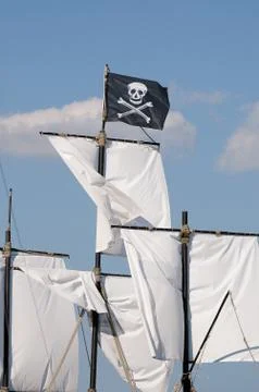 Pirat flag Stock Photos