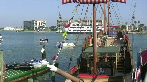 Pirat Shjp Stock Footage 850099