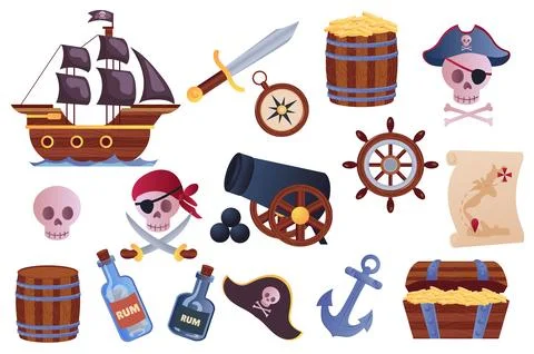 Pirate Adventure Illustrazione stock