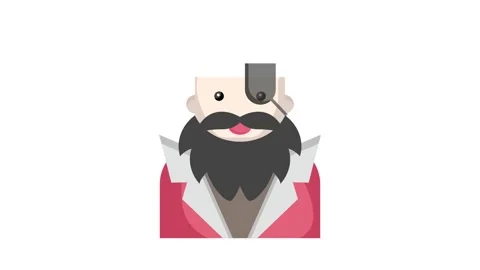 Pirate avatar vector illustration available for 1 credit, priced at $1 USD. Stock Footage 332461460
