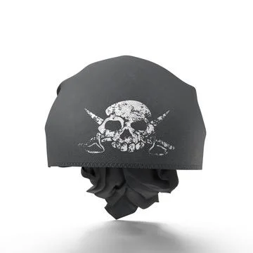 Pirate Bandana 3D rendering Stock Illustration