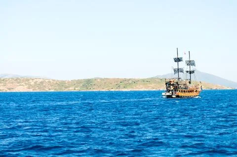 Pirate boat Foto stock