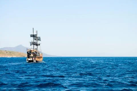 Pirate boat Foto stock