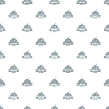 Pirate bomb pattern vector seamless Illustrazione stock