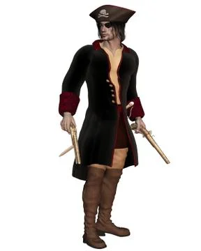 Pirate Captain Stock Illustration