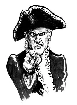 Pirate captain Stock Illustration