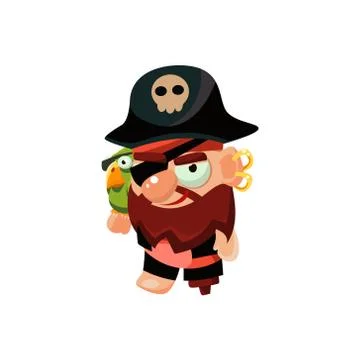 Pirate Captain Toy Icon Stock Illustration