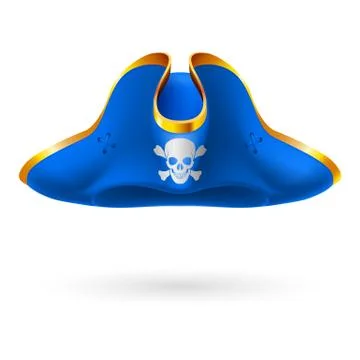 Pirate cocked hat Stock Illustration