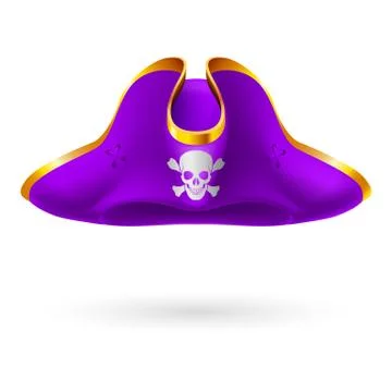 Pirate cocked hat Stock Illustration