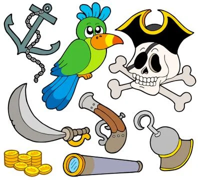 Pirate collection  Illustrazione stock