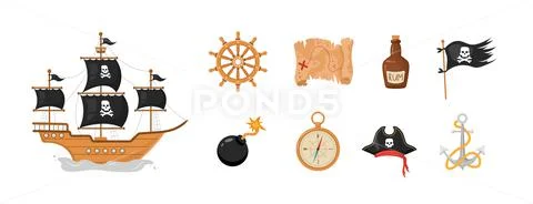Compass In A Ship Stock Photo, Picture and Royalty Free Image
