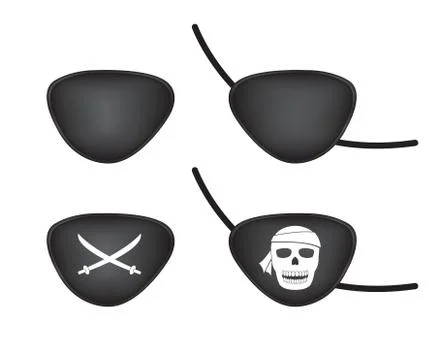 Pirate eye patch Stock Illustration