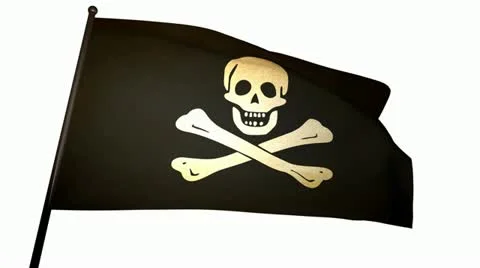 Pirate Flag 01 Stock Footage 11154458