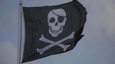 Pirate Flag 2 Video stock 27622501