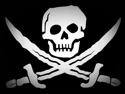 Pirate flag 4k Stock Footage 75260469