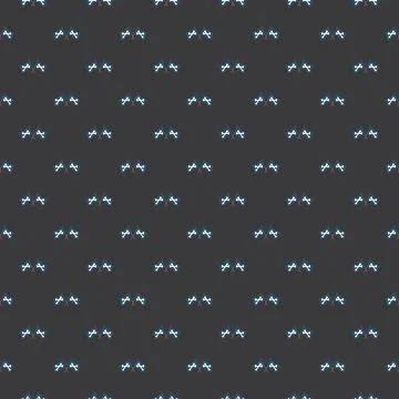 Pirate flag crossed bones Seamless Pattern. Cartoon Pirate elements and objec Stock Illustration