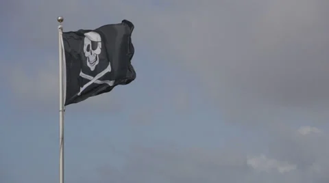 Pirate Flag Video stock 27623519