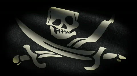 Pirate Flag - HD LOOP Stock Footage