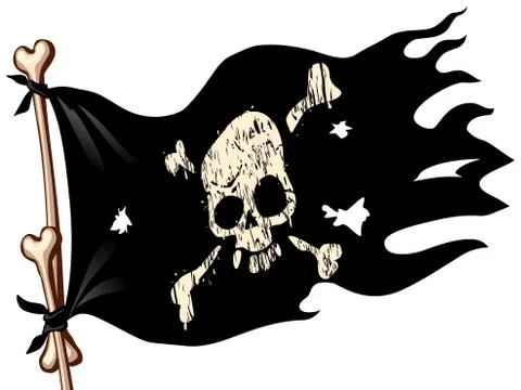 Pirate flag Stock Illustration
