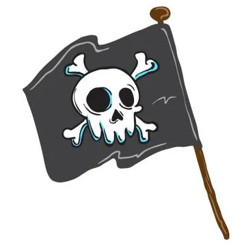 Pirate flag Stock Illustration