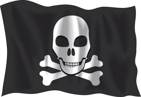 Pirate flag 스톡 일러스트