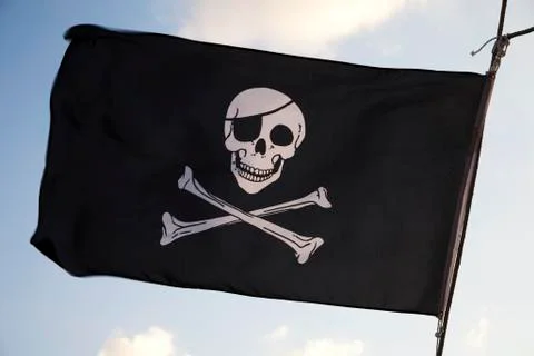 Pirate flag Stock Photos