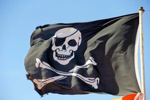 Pirate flag Stock Photos