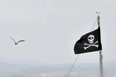 Pirate flag Stock Photos