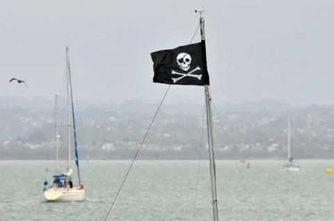 Pirate flag Stock Photos
