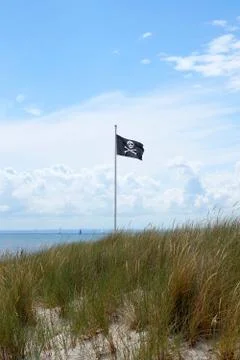 Pirate flag Stock Photos