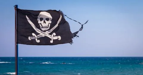 Pirate flag Foto stock