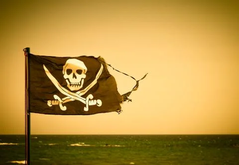 Pirate flag Stock Photos