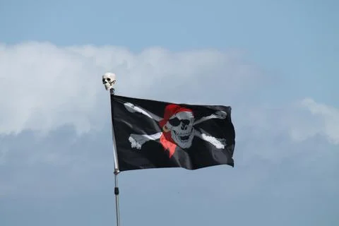 Pirate Flag. Stock Photos