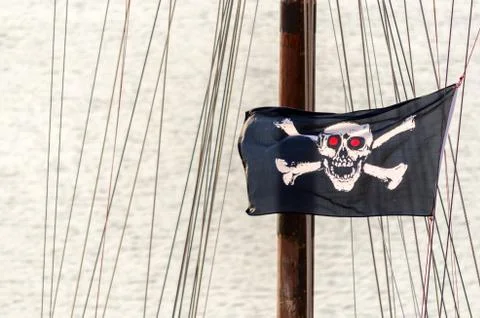 Pirate flag Stock Photos