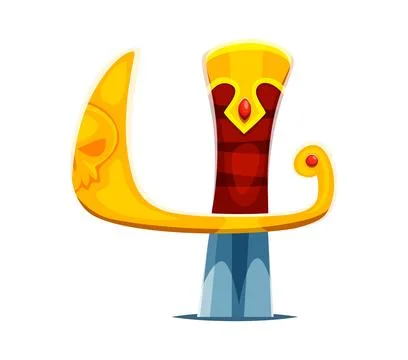 Pirate font type sword weapon handle number 4 four Illustration