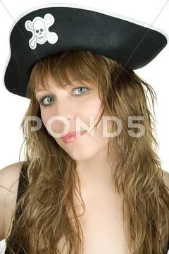 Pirate girl Stock Photos