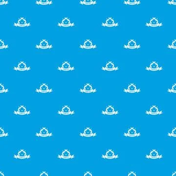 Pirate gun pattern vector seamless blue 스톡 일러스트