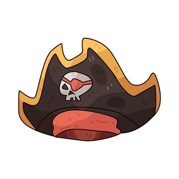 Pirate Hat illustration Stock Illustration