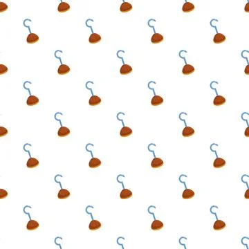 Pirate hook cartoon seamless pattern background 스톡 일러스트