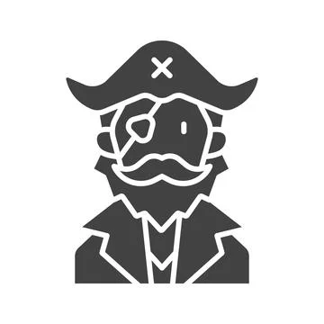 Pirate icon vector image. Stock Illustration
